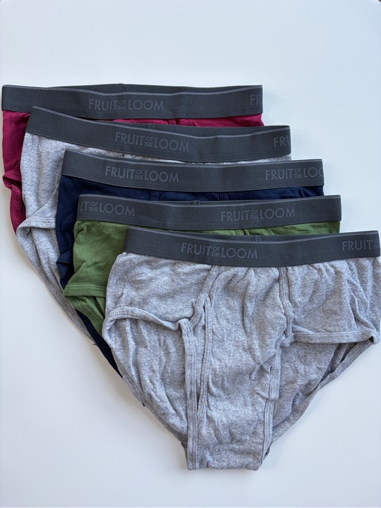 Fruit of the Loom Other - Fruit of the Loom Men's Briefs 5-Pack - Gray, Green, Navy, Maroon